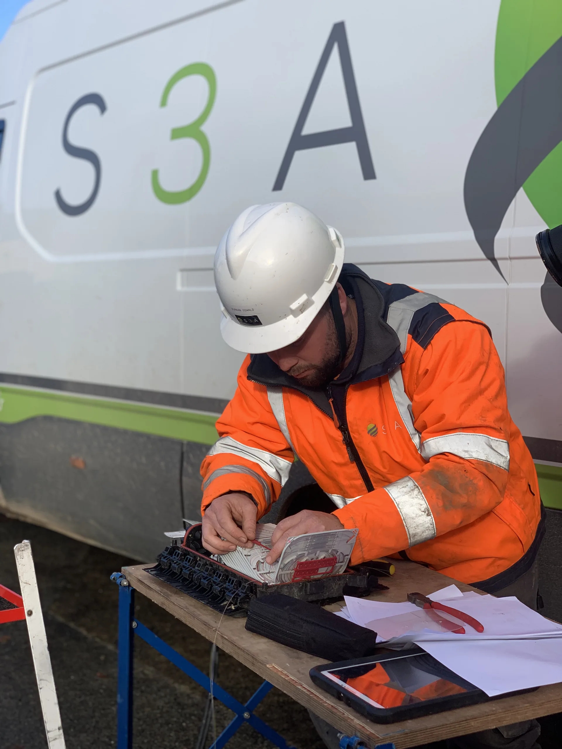 Technicien S3A sur chantier
