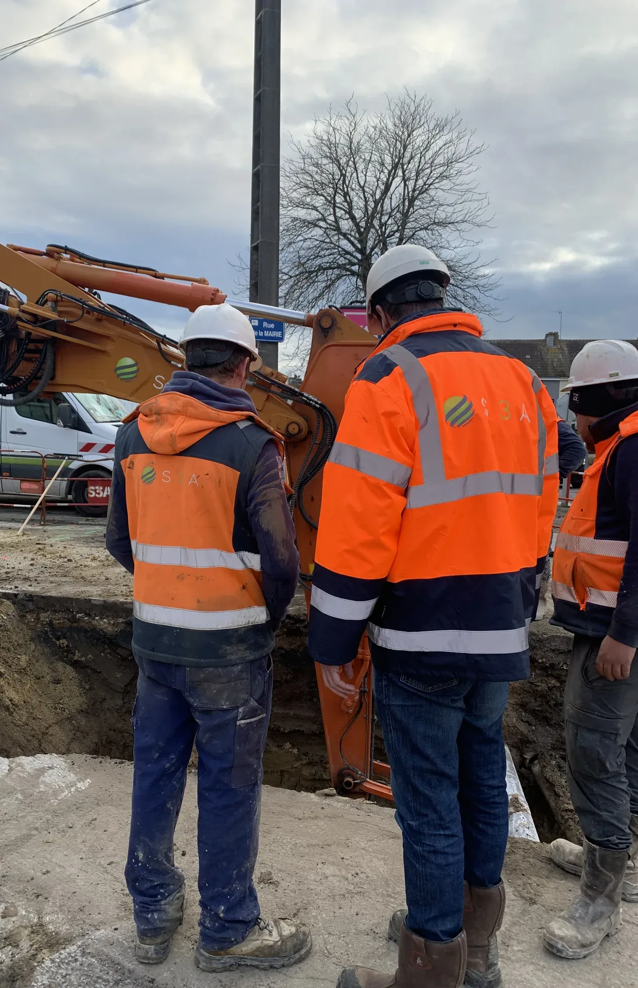 Salariés S3A – entreprise de travaux publics à Trignac (44)