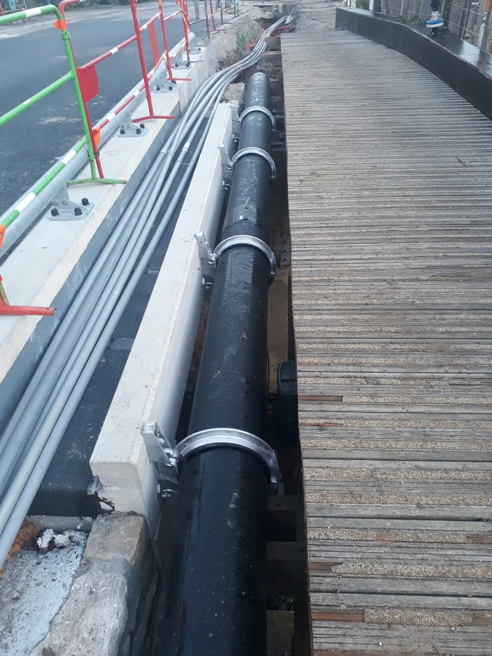 Dévoiement de réseaux EU et AEP - Pont du Lony à Saint-Joachim